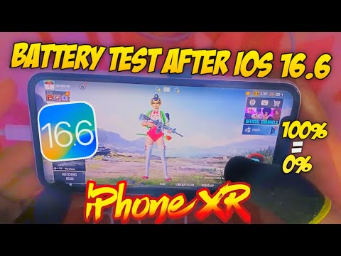 🔥iPhone XR Battery Drain Test after iOS 16.6 | 100% to 0% = Time?