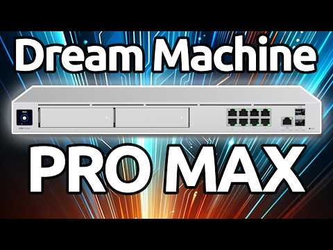 Ubiquiti UDM-Pro-Max 10G Cloud Gateway supporting 200+ UniFi devices/2,000+ clients, 5 Gbps IPS routing with redundant NVR storage video review thumbnail
