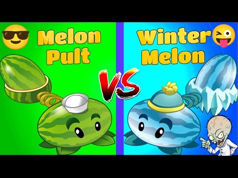 MELON PULT vs WINTER MELON Plants vs Zombies 2 Free Plants