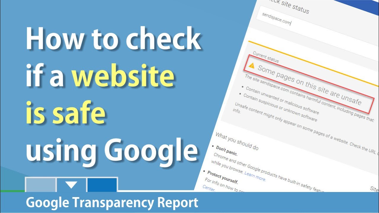 Use Google's Transparency Report to see if a website is safe by Chris Menard