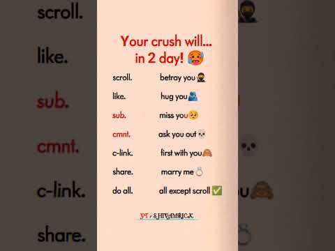 Your crush will in 2 day || #trending #Shivamrick