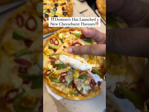 Domino’s New Cheeseburst Flavours #youtubeshortsindia #ytshortsindia #pizza #dominos #mumbai #delhi