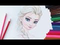 How to draw Elsa from "Frozen" 