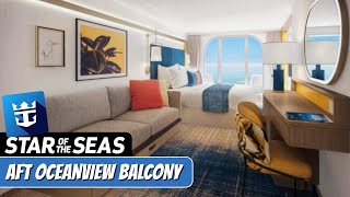 Star of the Seas | Aft Ocean View Balcony Walkthrough Tour | Royal Caribbean 2025 | 4k