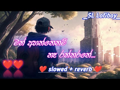 Man Ahannenam Na Raththarane💔 | (slowed + reverb) | Lofi 🎧| SL Lofiboy 🎶