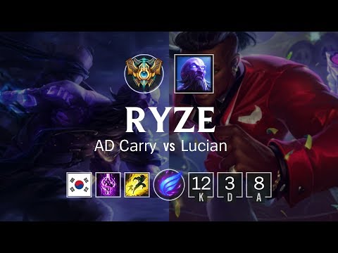Ryze Bot vs Lucian - KR Challenger Patch 8.20