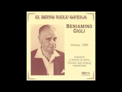 Beniamino Gigli's Singing Masterclass - Vienna, 1955 - Part Two