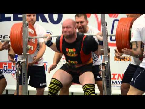 WC Powerlifting 2015 - Mike Schollbach - 345kg squat