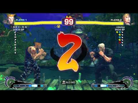 ACE・EIRIN [Guile] vs rokotsu [Cody] SSF4 Japanese Online Ranked Matches - Xbox Live