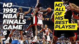 Michael Jordan 1992 NBA Finals Game 6 Best Plays Highlights