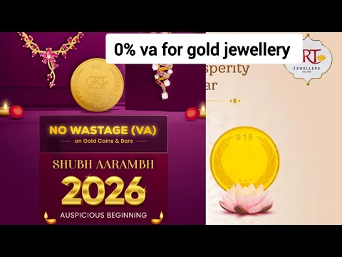 🤩GRT new year offer 2026|0% va for gold jewellery|grt double offer|grt no wastage offer 💕