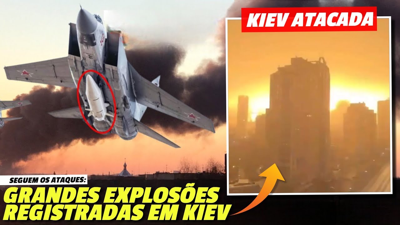 ENORMES explosões em Kiev: KINZHAL, SU-57 ou Iskander? Que arma foi capaz de "driblar" o PATRIOT?