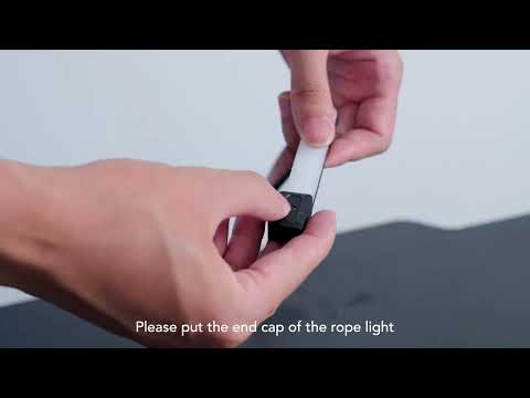 How to install Govee RGBIC LED Neon Rope Lights for Desks H61C3