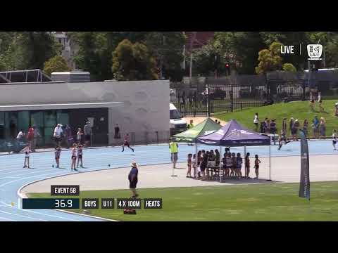 BOYS U11 4X100M HEAT 3 - 2017 SUBWAY STATE RELAY CHAMPIONSHIPS // LAVicTV