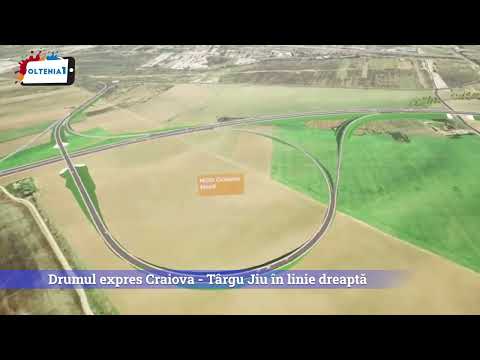 Drumul expres Craiova - Târgu Jiu în linie dreaptă