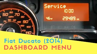 Fiat Ducato (2014) Dashboard Menu