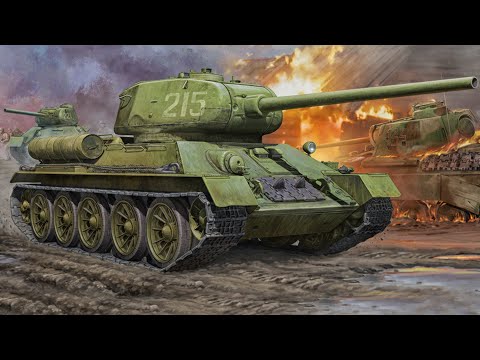 Soviet Union T-34/85 Model 1944 Vs German Tanks Gameplay 2022