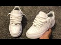 How To Lace Nike Air Force 1s Loosely THE BEST WAY