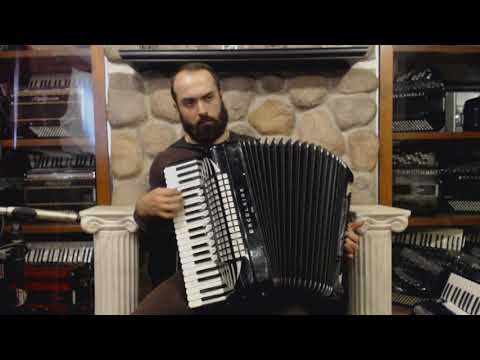 4252 - Black Excelsior A2 Piano Accordion LMMH 41 120 $1999