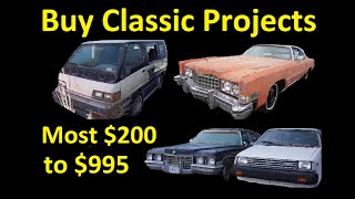 CHEAP USED CLASSIC PROJECT CARS $200 to $995 ~ DAILY WORK VLOG 2020 0012