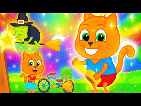 Cats Family in English - OMG! TREE BUMP! 🌳🤕 Cartoon for Kids 4K