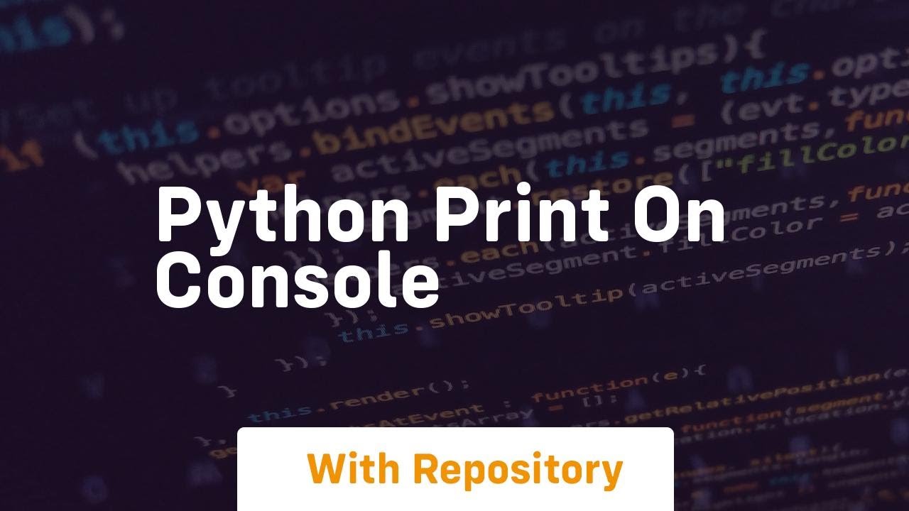 python print on console