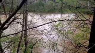 preview picture of video 'Flooding along Cahaba River in Birmingham!'