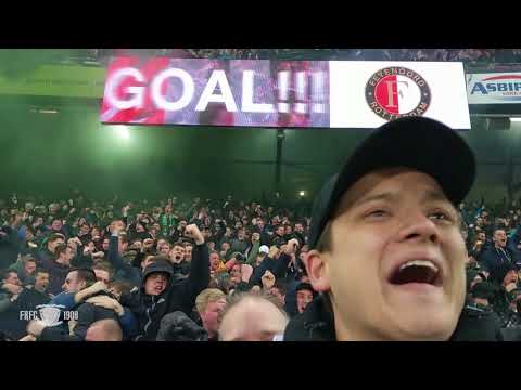 Juichmomentje: Feyenoord - PSV, KNVB Beker 1/4 finale, 1-0 - Gekkenhuis op de Stadiontribune!