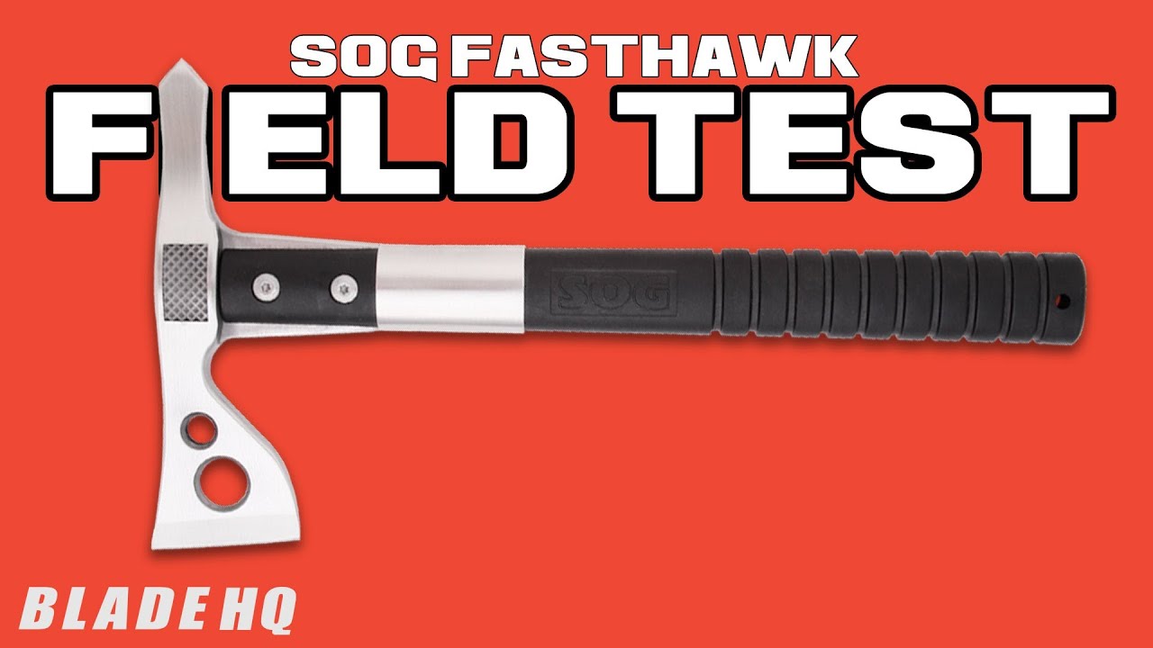SOG FastHawk Satin Tactical Tomahawk Axe w/ Nylon Sheath F06P-N