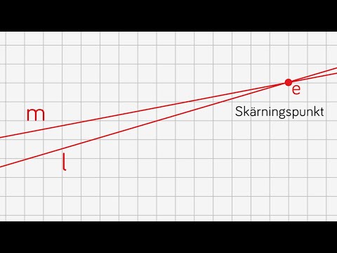 Parallella och vinkelräta linjer, och skärningspunkt - Åk 4-6