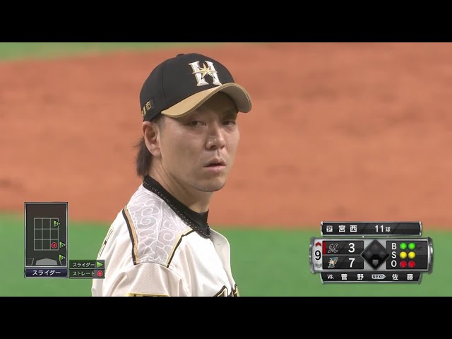 【9回表】ファイターズ・宮西 最終回を3者凡退に抑える!! 2020/9/18 F-M