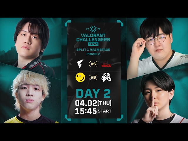 VALORANT Challengers Japan 2026 Split 1 Main Stage Phase 2 Day 2