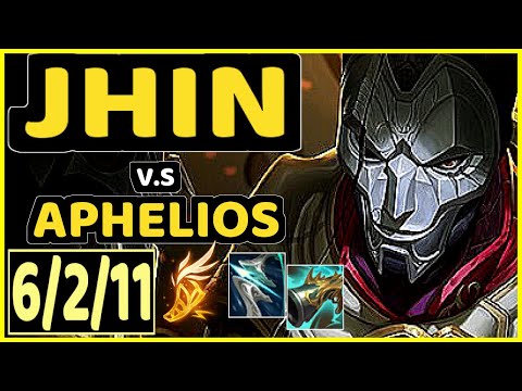 JHIN vs APHELIOS - 6/2/11 KDA BOTTOM ADC CHALLENGER GAMEPLAY - BR