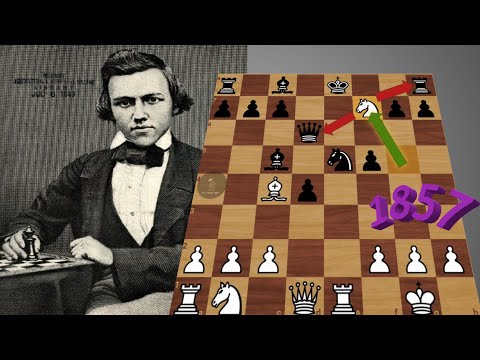 Paul Morphy VS John W Schulten   |  Évènement:  Paul Morphy - John W Schulten (1857) New York (USA)