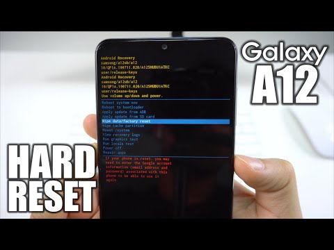 How To Reset Samsung Galaxy A12 - Hard Reset