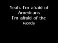 I'm Afraid of Americans - David Bowie (Lyrics)