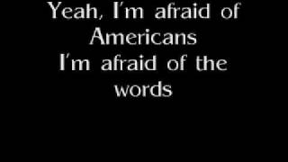 I&#39;m Afraid of Americans - David Bowie (Lyrics)