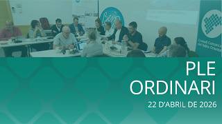 Ple ordinari 22/04/2026
