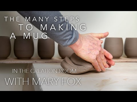 In The Creation Room at Mary Fox Pottery: The Many Steps to Making a Mug