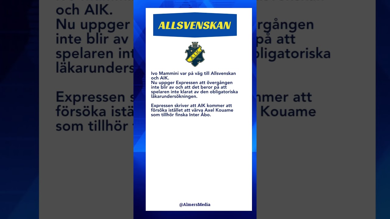 #Fotboll #Allsvenskan #AIK