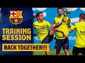 FINALLY TRAINING TOGETHER AGAIN! ⚽