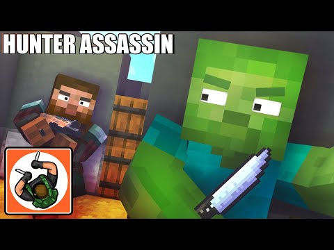 Monster School : HUNTER ASSASSIN CHALLENGE - Minecraft Animation