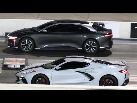 Lucid Air vs C8 Corvette