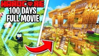 I Survived 100 Days in a 1x1 Border in Minecraft Hardcore!