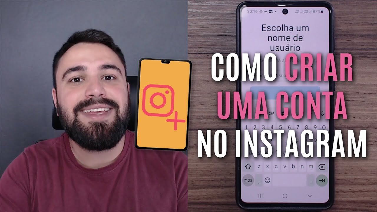 COMO CRIAR UMA CONTA NO INSTAGRAM PELO CELULAR