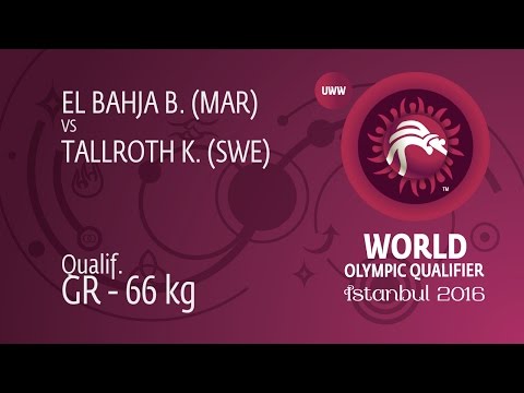Qual. GR - 66 kg: K. TALLROTH (SWE) df. B. EL BAHJA (MAR) by TF, 8-0