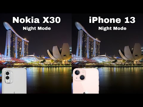 Nokia X30 Vs iPhone 13 Night Mode Camera Comparison