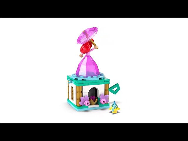 Vídeo relacionado con LEGO | Disney Princess Ariel Bailarina de Juguete Giratorio - Mini Muñeca de la Sirenita y Figura de Pez Flounder - Accesorio de Diamante y Llave - Regalo para Niñas de 5+ Años 43259