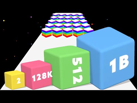 HAPPY CUBES 2048 3D - Level Up Number Block! Math Games Fun