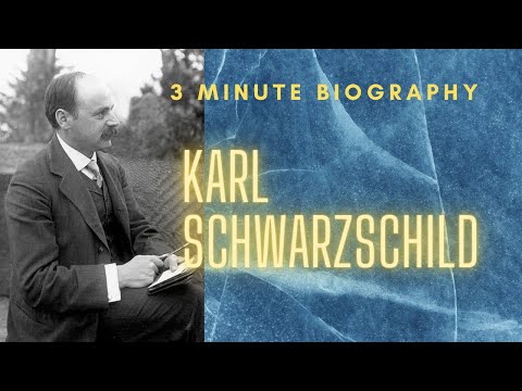 Karl Schwarzschild: the man who predicted black holes.